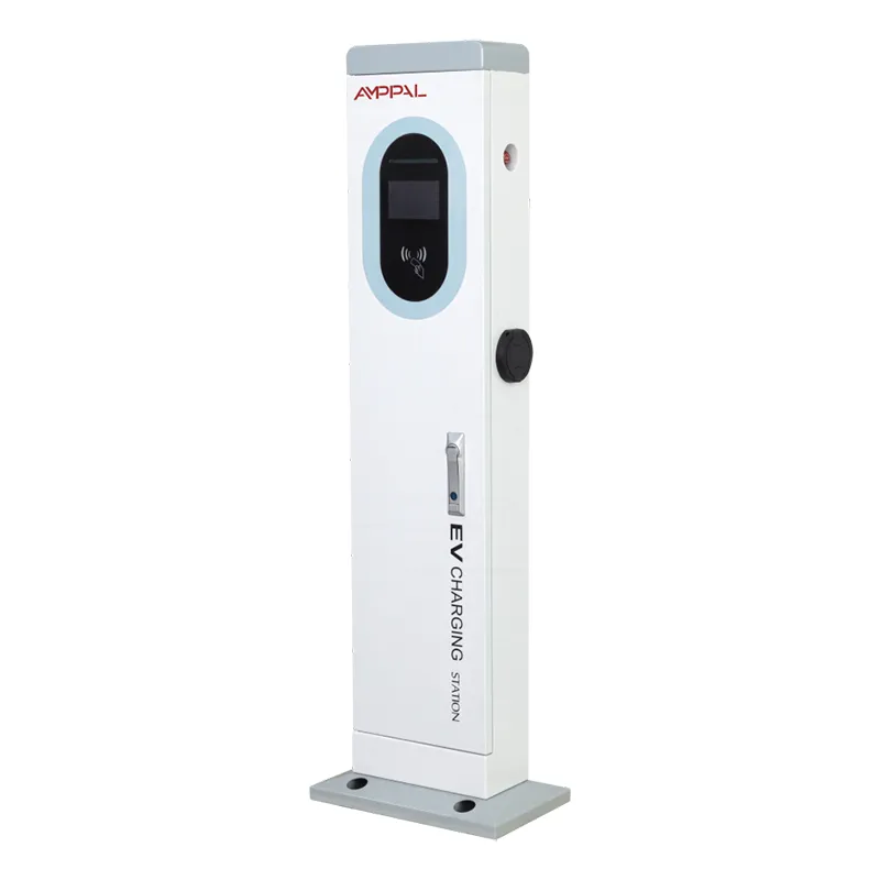 14kW डुअल-पोर्ट AC EV चार्जिङ टावर कमर्शियल पार्किङका लागि